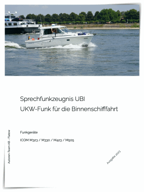Sprechfunkzeugnis UBI - SRC - LRC